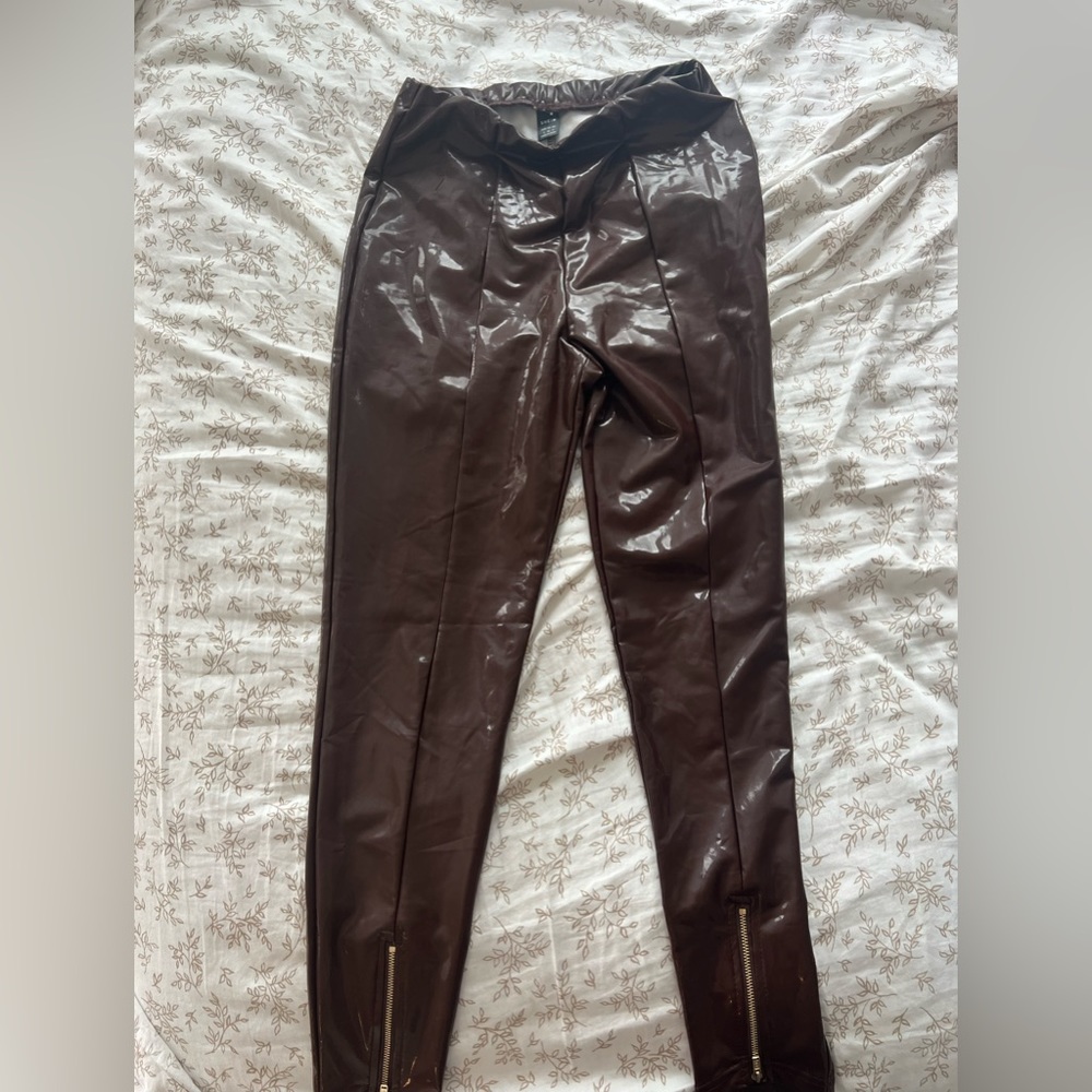SHEIN leather pants
